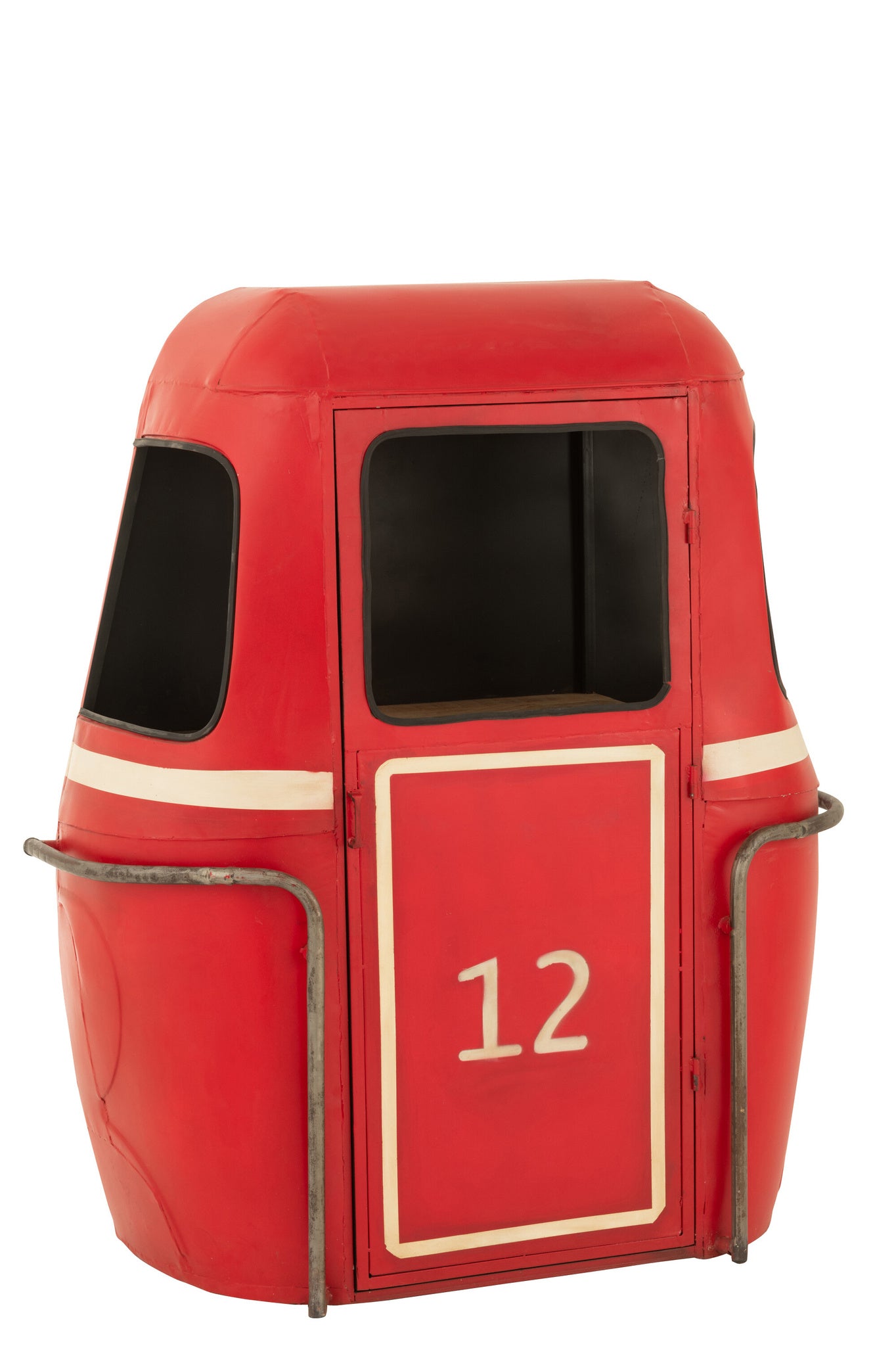 Bar Kast Kabel Auto IJzer/Mangohout Rood/Wit