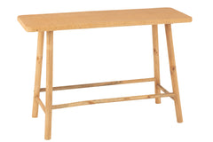 Rechthoekige console van rotan/sparrenhout natuurlijk