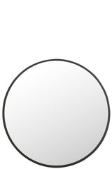 J-LINE RONDE SPIEGEL MAT ZWART EXTRA LARGE