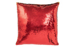 Kussen Omkeerbare Pailletten Rood/Goud