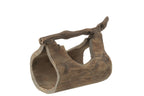 Decoratiekist met handvat Hout Natuurlijk Groot