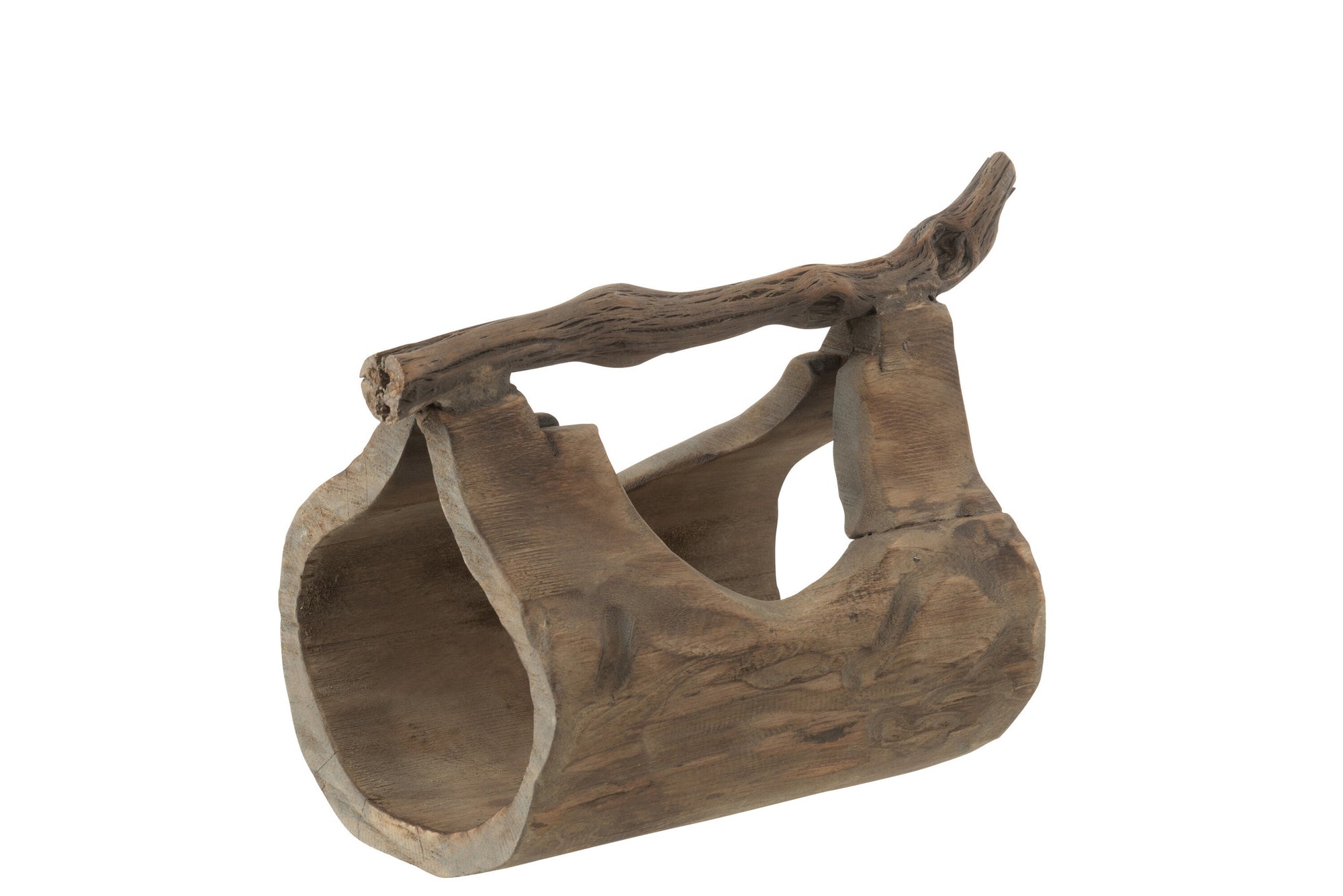 Decoratiekist met handvat Hout Natuurlijk Groot
