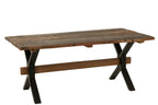 Vintage houten tafel, bruin