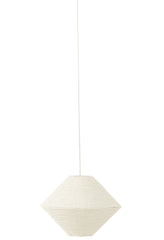 J-LINE HANGLAMP UFO RAFFIA WIT SMALL