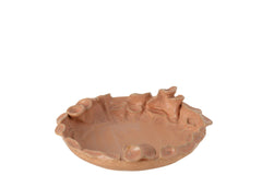 Schotel Ibiza Ronde Keramiek Roze/Oranje Klein