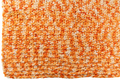 J-LINE DEKEN GEBREID POLYESTER ORANJE/WIT