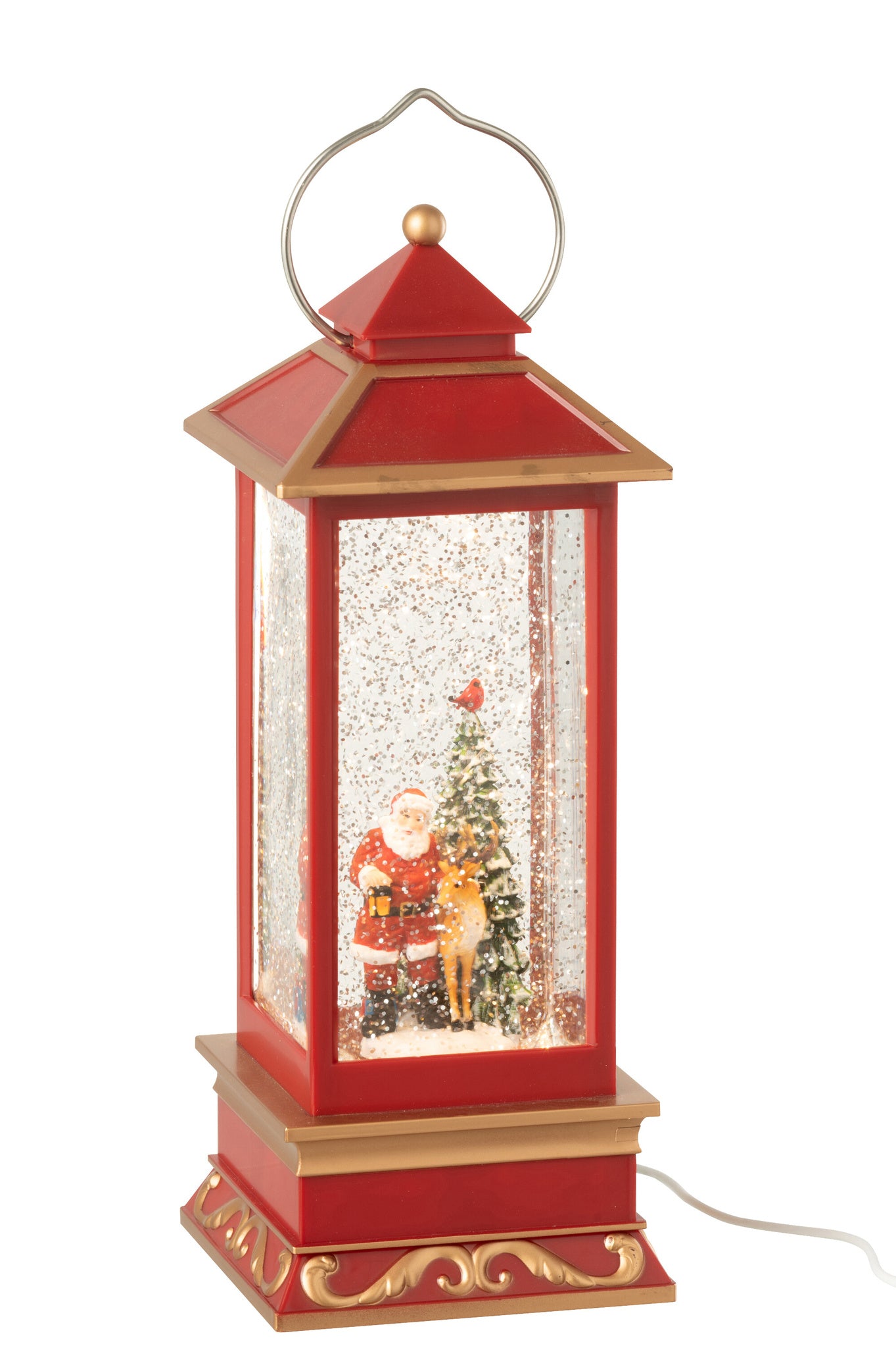  J-LINE LANTAARN KERSTMAN PLASTIC MULTICOLOR