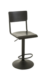J-LINE BARKRUK – HOUT/METAAL – ZWART – INDUSTRIEEL DESIGN