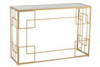 Console Lines Metaal/Glas Goud