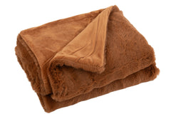 J-LINE PLAID CUTIE POLYESTER SIENNA BROWN