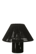 Tafellamp LED metaal/katoen zwart