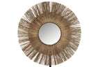 J-LINE RONDE SPIEGEL MENDI GRASS NATUREL LARGE