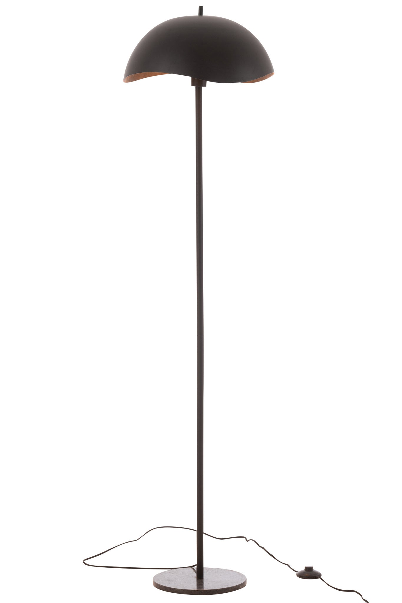 Vloerlamp Metaal/Marmer Zwart