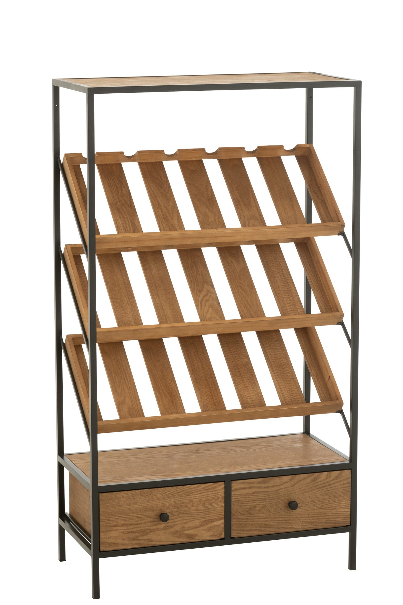 Bar Kast Wijnfineer Natuur/Zwart Medium