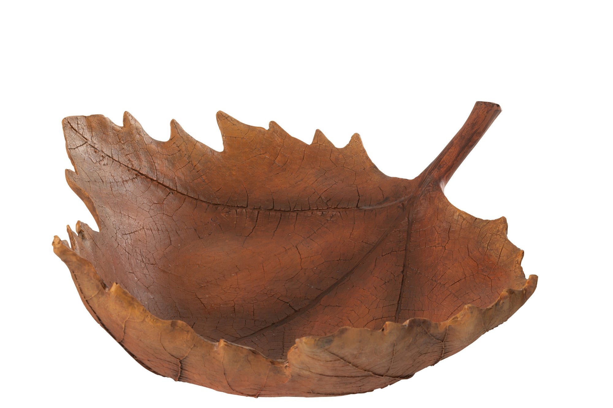 Decoratieve dienblad blad herfst limoenpoeder donkeroranje