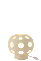 Tafellamp bol steengoed beige