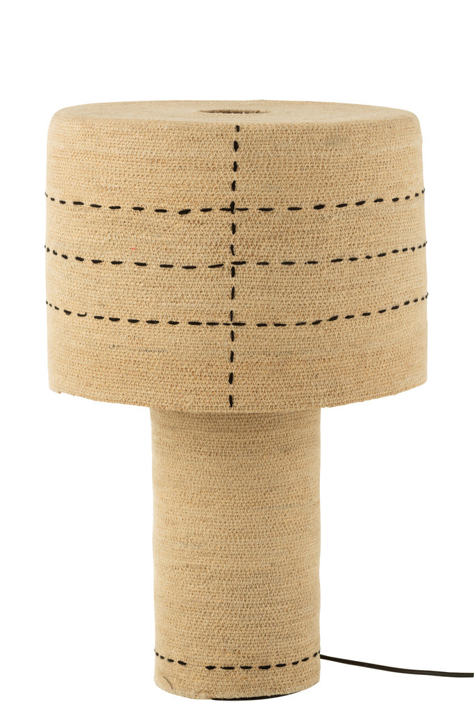 J-LINE KAST SHANIL 2-DEURS HOUT/IJZER NATUREL/GRIJS