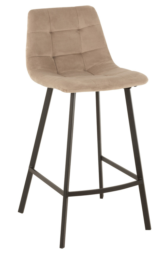 J-LINE BARKRUK OLIVIER – TEXTIEL/METAAL – BEIGE/ZWART – 95 CM