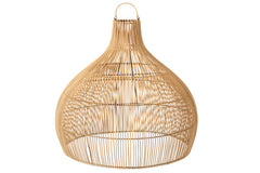 Peervormige rotan lampenkap naturel