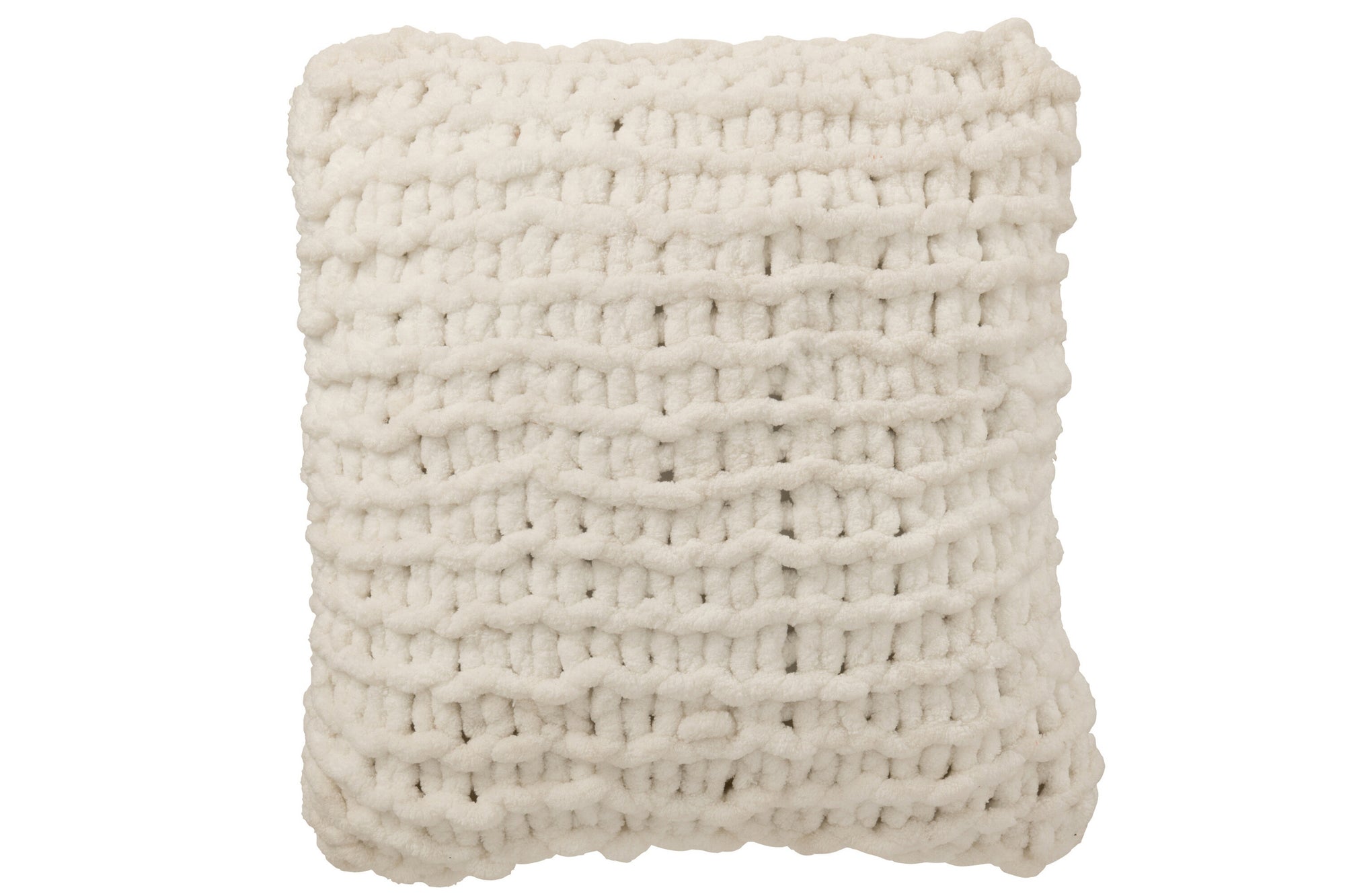 Kussen Gebreid Polyester Wit