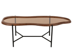 Salontafel Zig Glas Multicolor