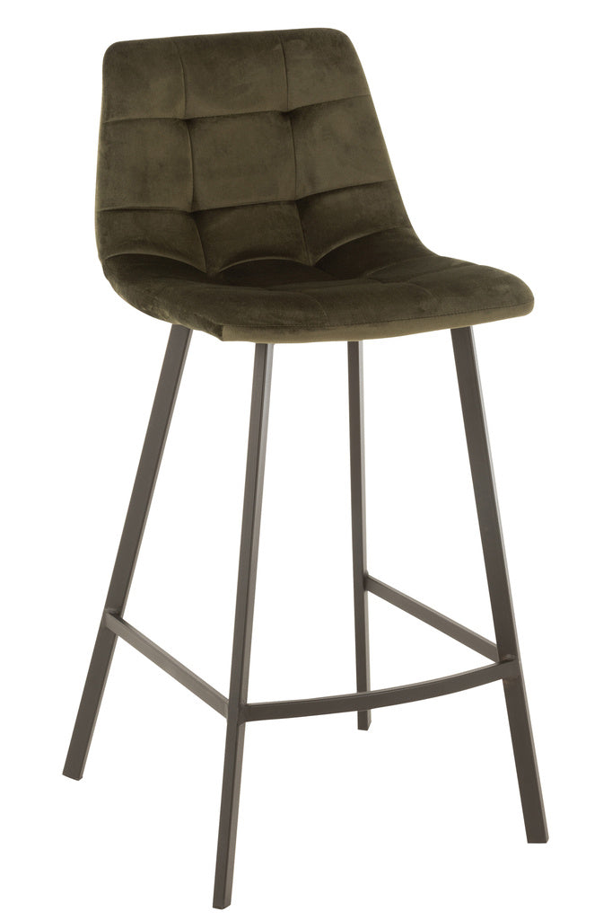 J-LINE BARKRUK OLIVIER – TEXTIEL/METAAL – DONKERGROEN/ZWART – 95 CM