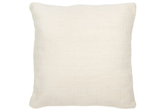 J-LINE KUSSEN GEWEVEN WOL – CRÈME – LARGE – 60 CM