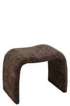 Kruk N-vorm textiel donkerbruin
