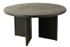 J-LINE RONDE TAFEL TEAKHOUT ZWART