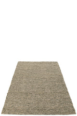 Geweven polyester tapijt Ecru/Olijf