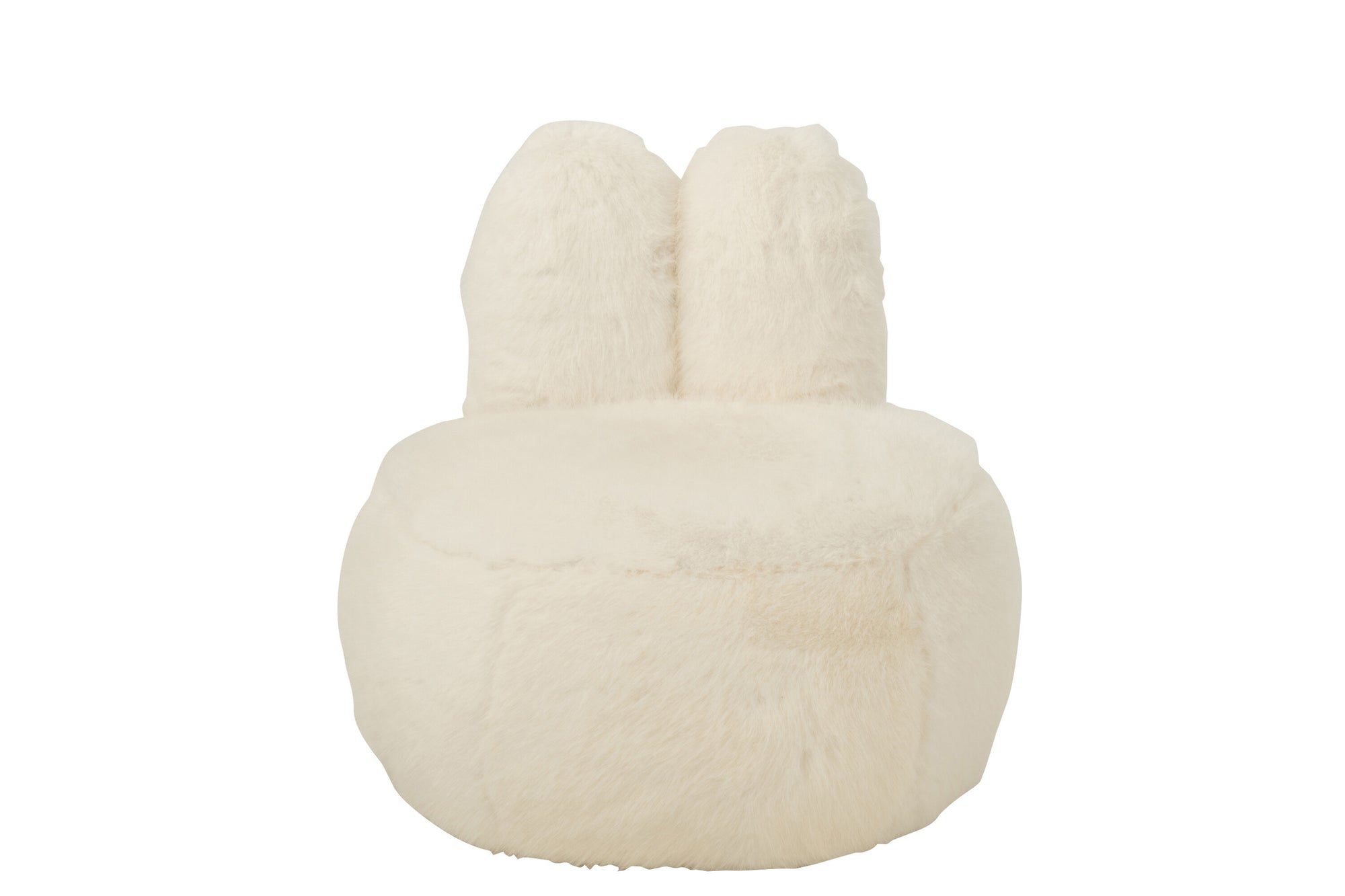 Bontkruk met konijnenoren, wit hout