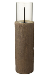 Vuurkorf Ronde Koffer Magnesium Bruin Medium