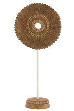 J-Line Circle On Foot Poly White/Brown Large