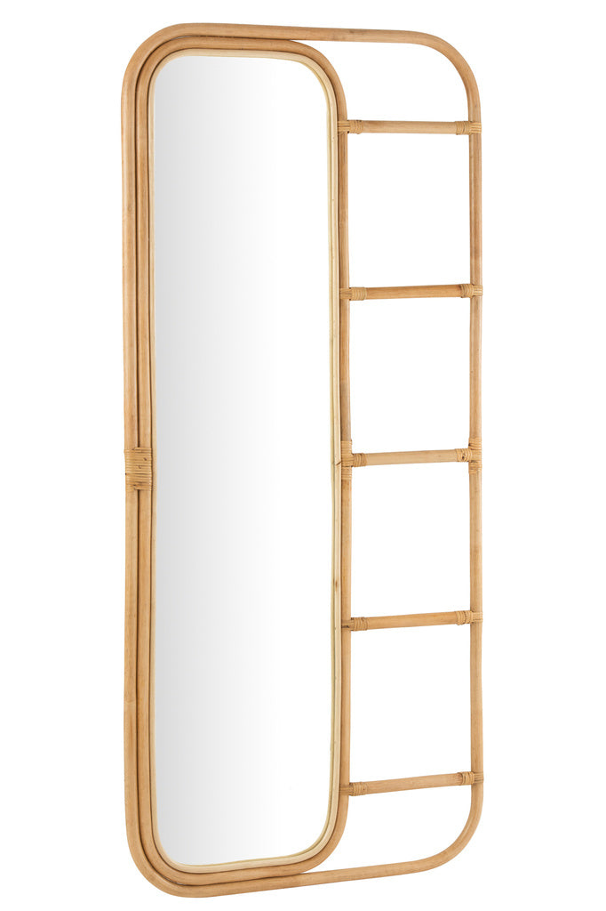 J-LINE SPIEGEL-LADDER RATTAN NATUREL 