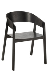 Stoel Naga Essenhout/Touw Zwart