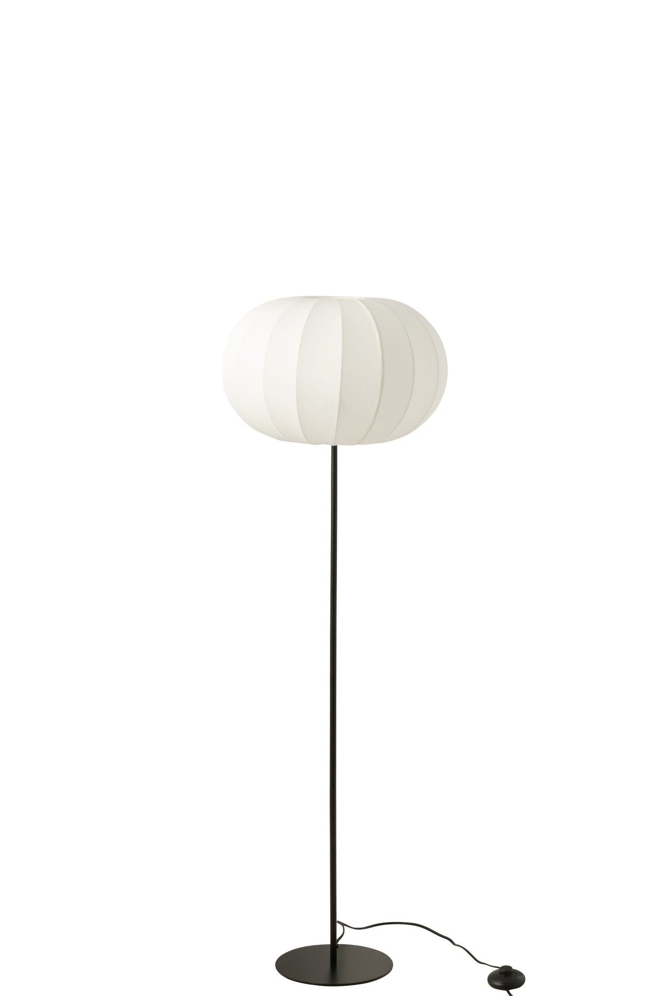 Vloerlamp Lantaarn Metaal/Textiel Wit Klein
