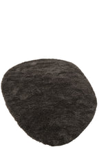 "Vloerkleed Pluizig Polyester Donkergrijs"