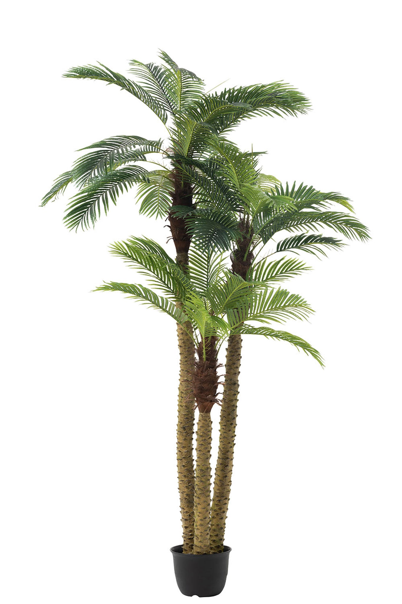 Palmboom 3 delen Real Touch In Pot Plastic Groen