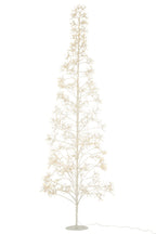 J-LINE BOOM 3000 LED METAAL WIT GROOT
