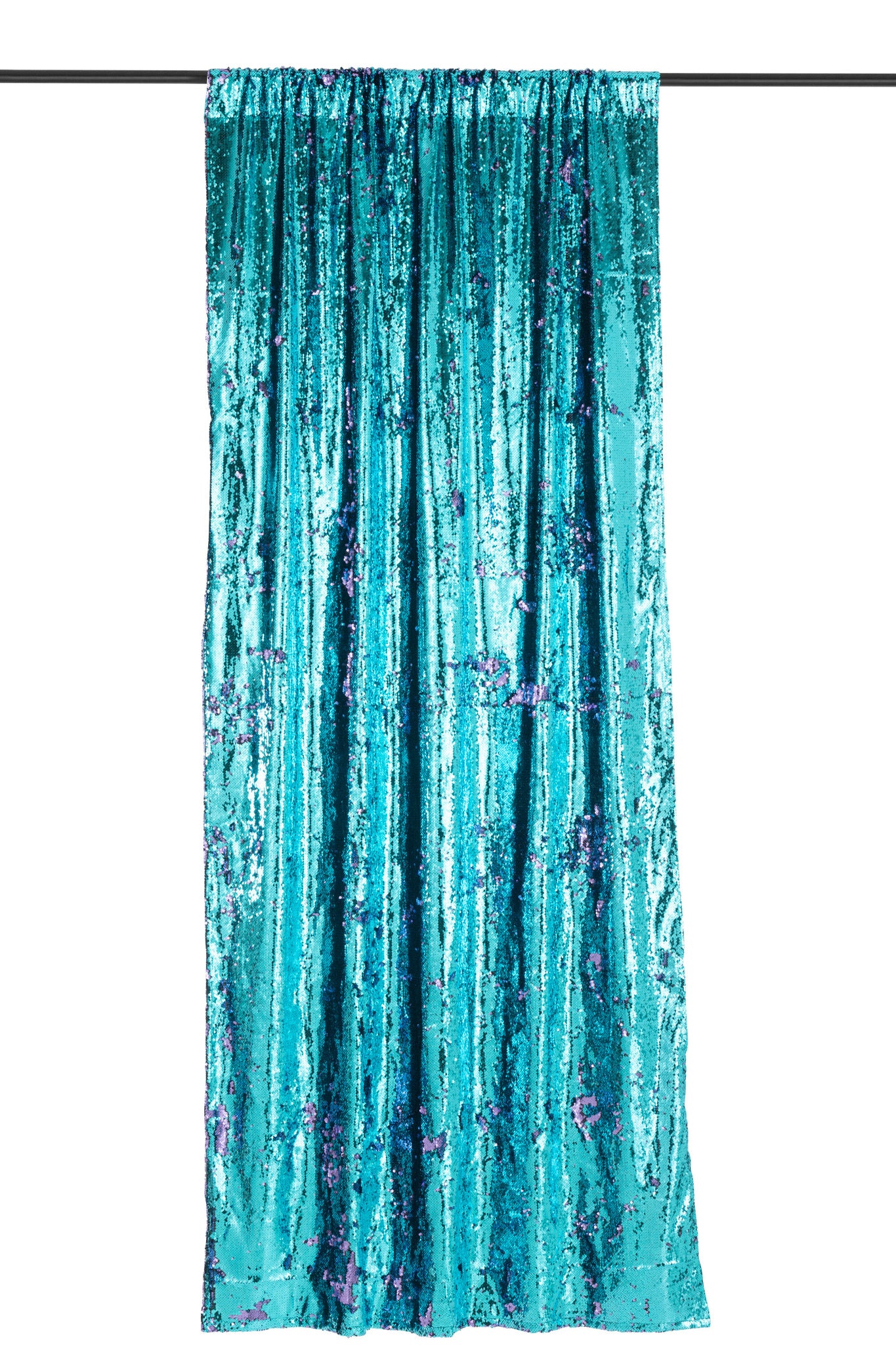 Gordijn Omkeerbare Pailletten Blauw/Paars