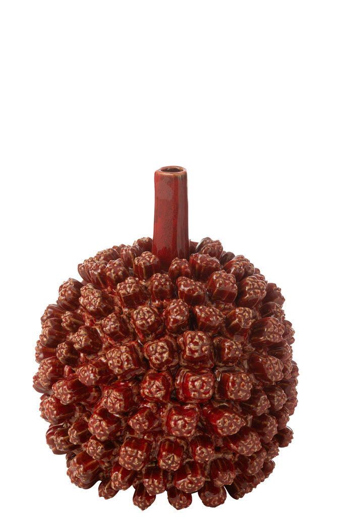 J-LINE VAAS SAKI KERAMIEK ROOD LARGE