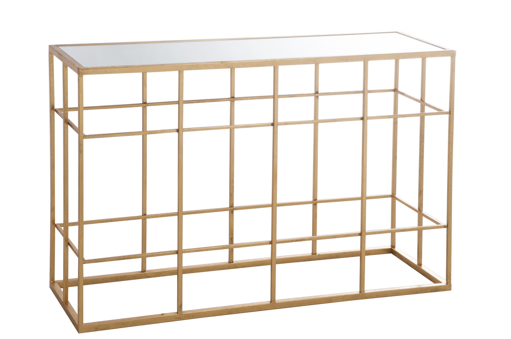 Console Bars Metaal/Glas Goud