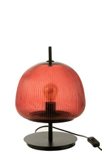 Tafellamp Oasis glas rood klein