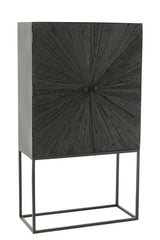 J-LINE KAST SHANIL HOUT/IJZER ZWART