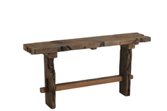 Console Ruw Gerecycled Hout Bruin
