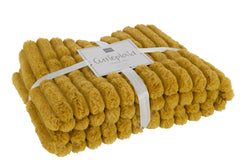 J-LINE GERUITE RIBFLUWELEN POLYESTER OKER