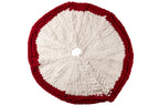 J-LINE KERSTBOOMROK GEBREID POLYESTER WIT/KERST ROOD