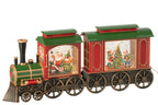 J-LINE TREIN MET LED-VERLICHTING + MUZIEK KERSTMAN PLASTIC MULTICOLOR