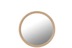 J-LINE RONDE WANDSPIEGEL ROTAN/GLAS NATUREL MEDIUM