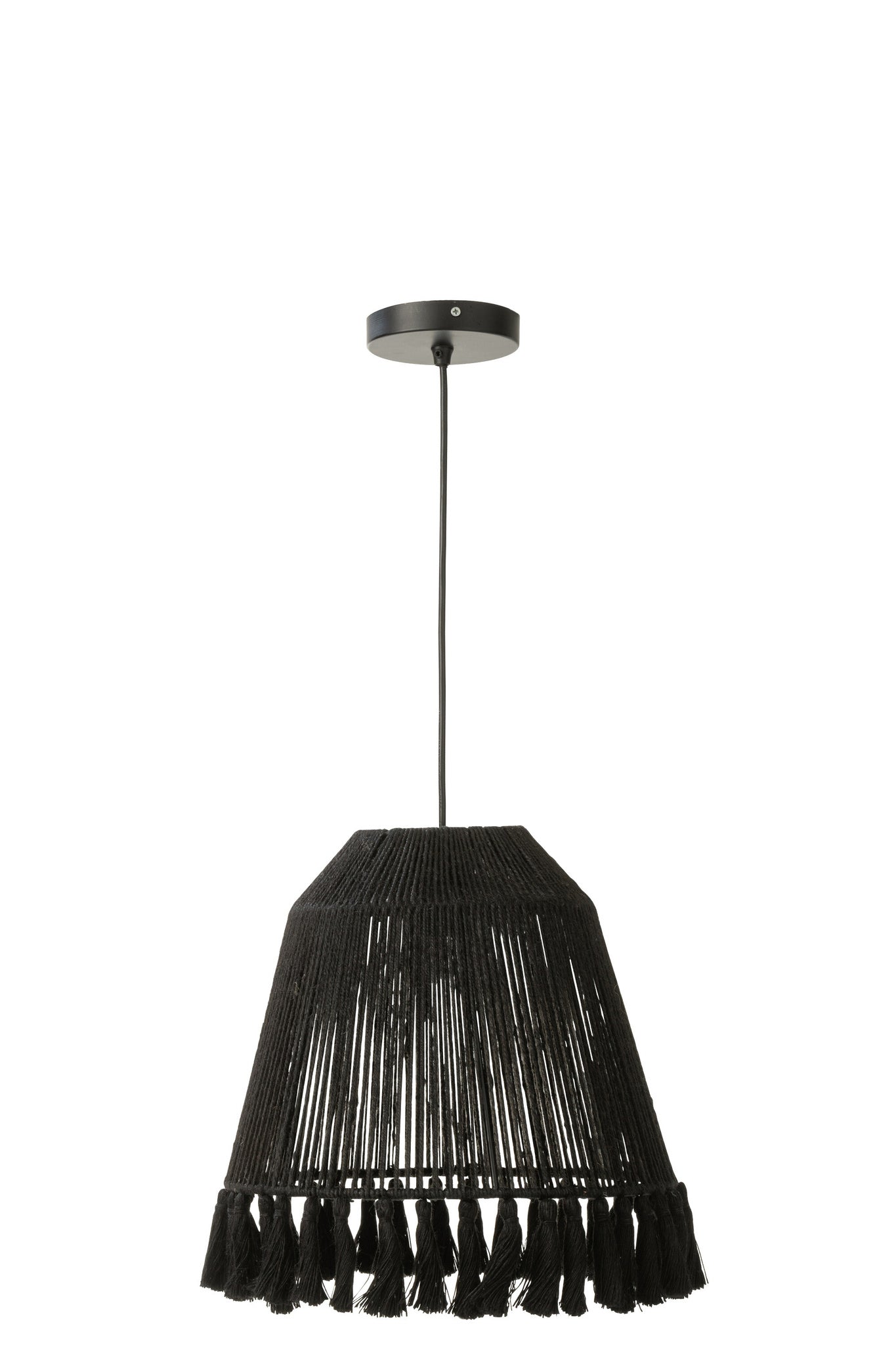 Hanglamp Celia jute zwart klein